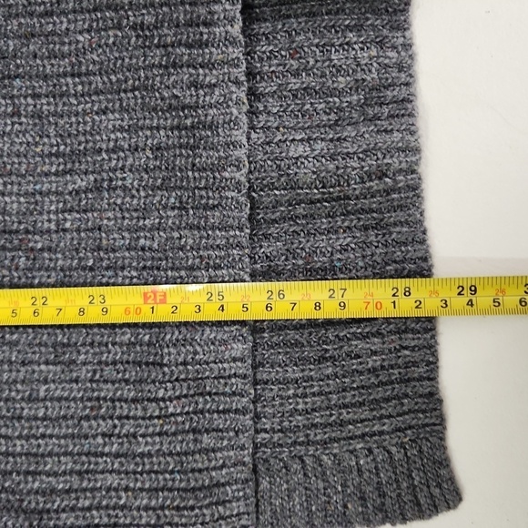 Merona womens top sweater high low tunic turtleneck Heather gray ish small - Picture 11 of 12